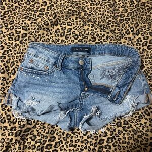 Aeropostale low rise studded shorts